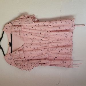 Lane Bryant, Pluse Size, Womans, Pink, Flowers